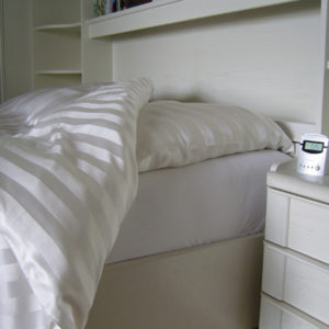 Zijden dekbedovertrekset Classic Stripe